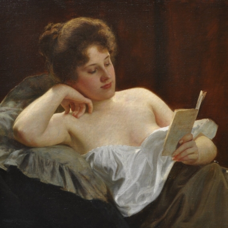 Albert Ritzberger A Lady Reading buy European fine art online