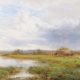 Alfred Williams A Riverside Hayfield buy Victorian Art online