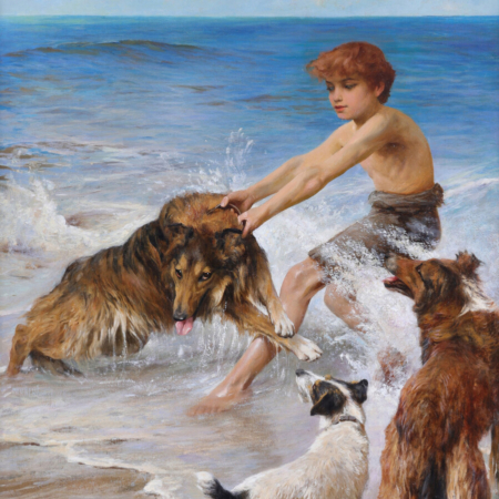 Arthur Wardle The Rescue buy Victorian Fine Art online