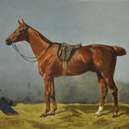 Emile Volkers A Race Horse buy European artwork online sporting paintings