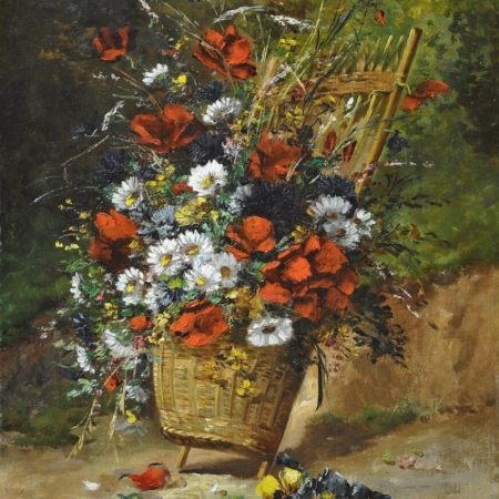 Eugene Henri Cauchois oil painting flowers buy European art online dealer
