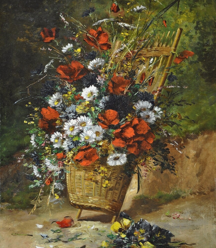Eugene Henri Cauchois oil painting flowers buy European art online dealer