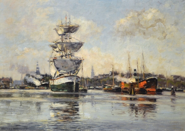 Heinrich Hermanns painting buy European Impressionist Marine art online