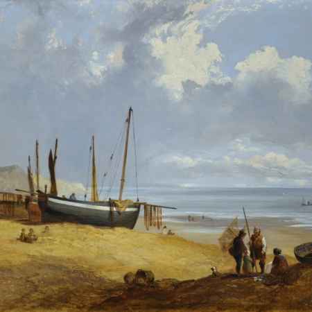 James Edwin Meadows A beach scene buy Victorian art online
