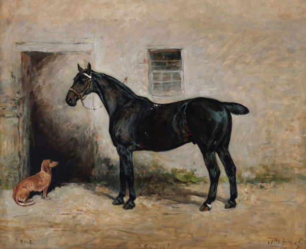 John Emms horse oil painting buy Victorian Art online