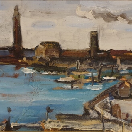 Louis Cazals oil painting port buy Impressionist art online dealer