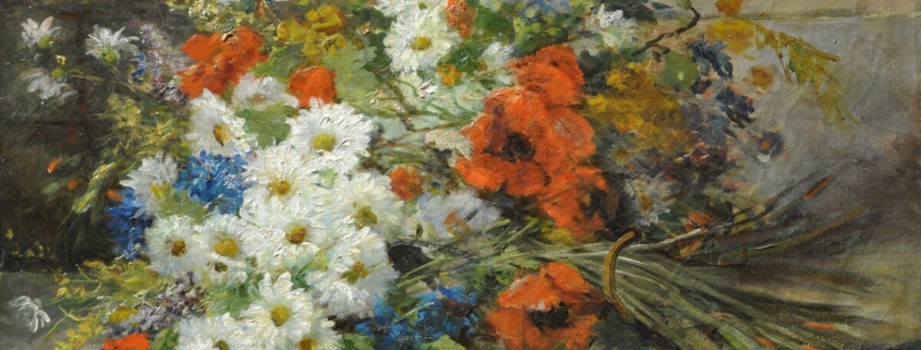 Louis De Ladevese-Cauchois oil painting of flowers buy European art online