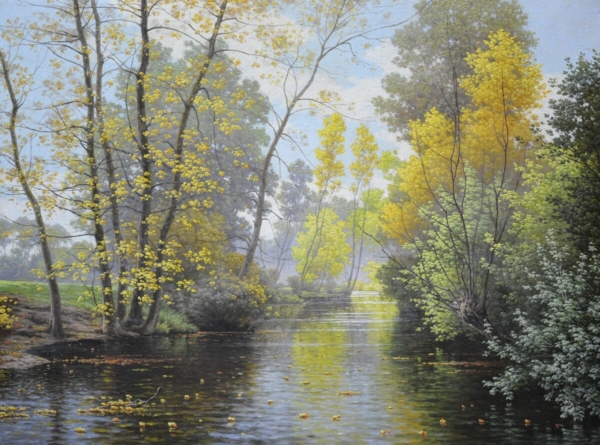 Rene C J His painting A Leafy Stream buy European art online