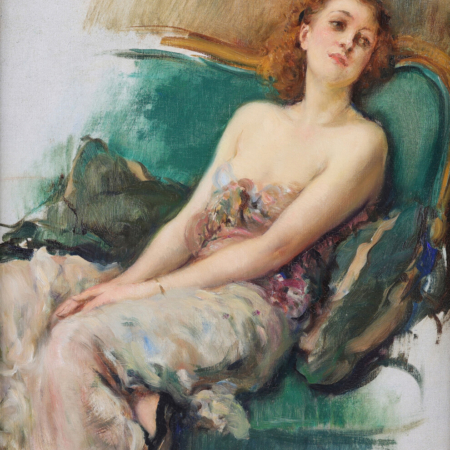 Fernand Toussaint lost in thought buy european impressionist artwork online