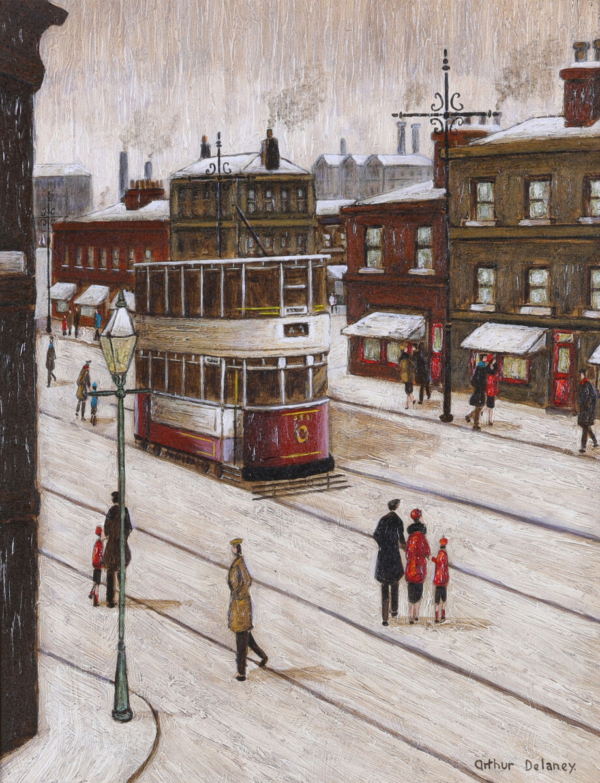 Waiting For the Tram Cheetham Hill Arthur Delaney buy modern British art online