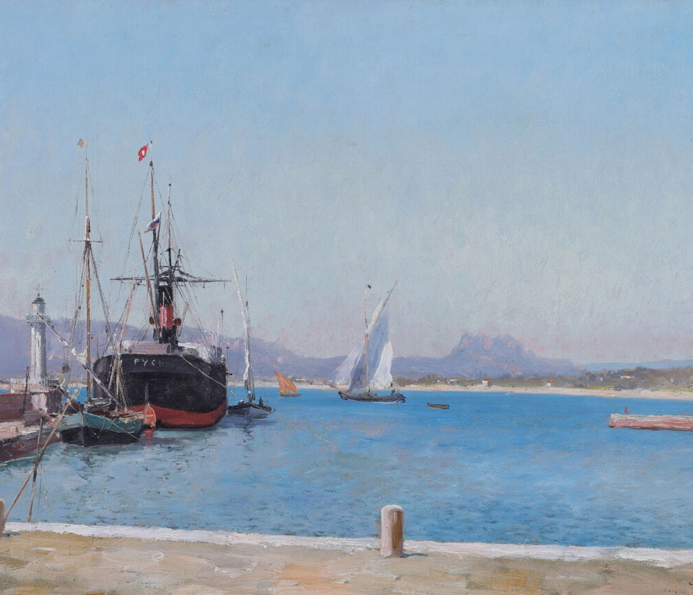 William Baptiste Baird a harbour scene buy european marine art online