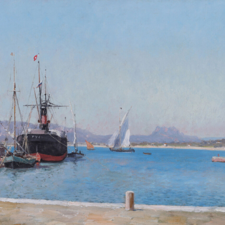 William Baptiste Baird a harbour scene buy european marine art online