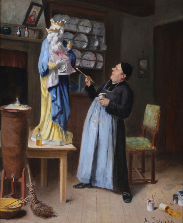 The painting monk Henri Brispot painting buy European art online