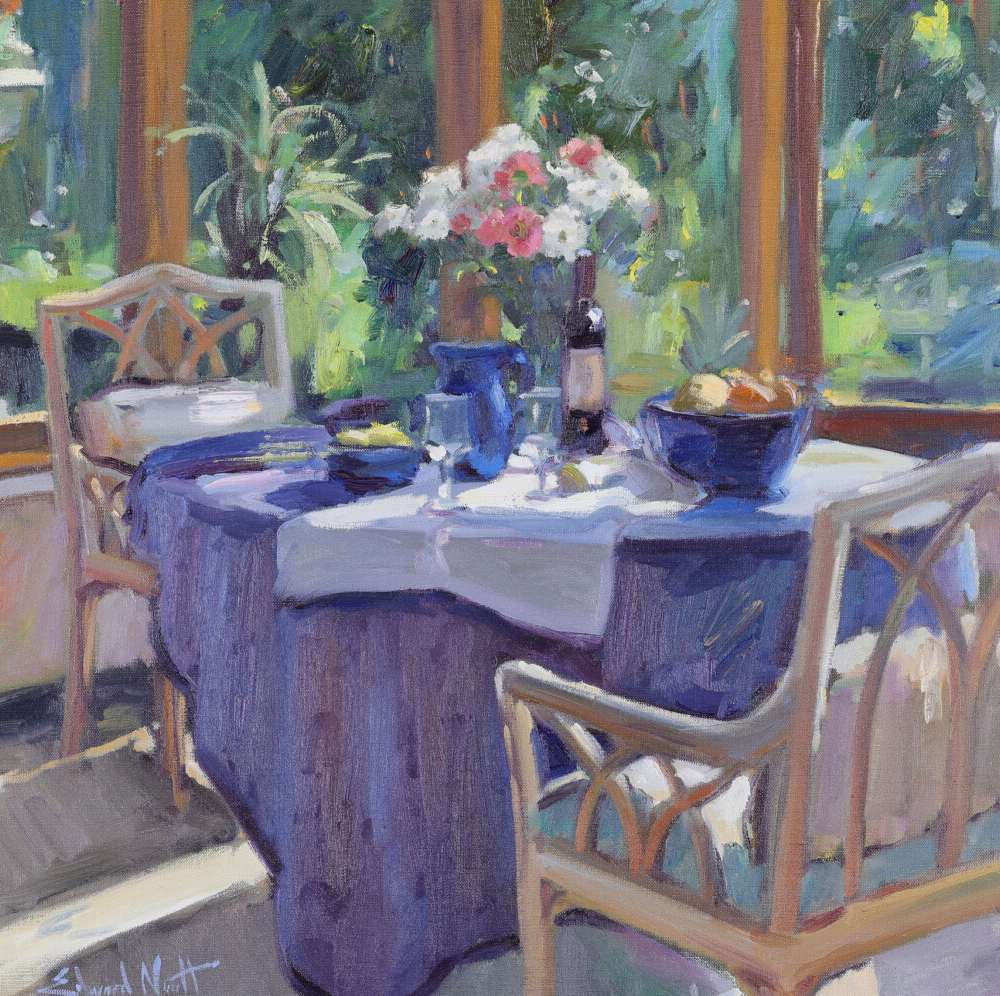 Edward Noott In the Conservatory painting buy contemporary artwork online