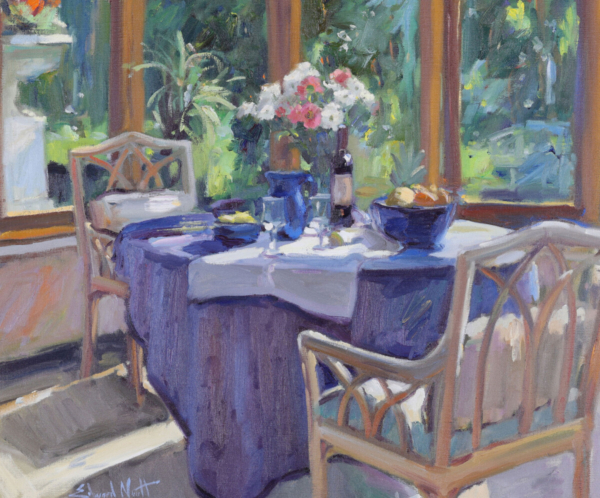 Edward Noott In the Conservatory painting buy contemporary artwork online