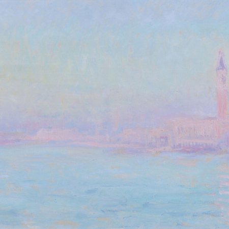 buy impressionist european marine art online Andre Barbier A view of the Grand Canal and st marks square Venice