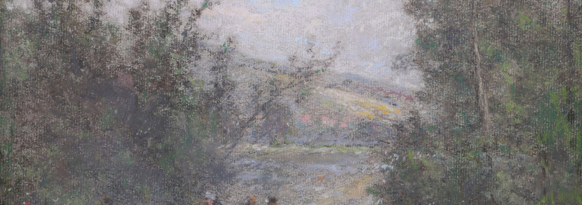 Léon Augustin Lhermitte - Ladies by the River - European Impressionist painting
