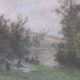 Léon Augustin Lhermitte - Ladies by the River - European Impressionist painting