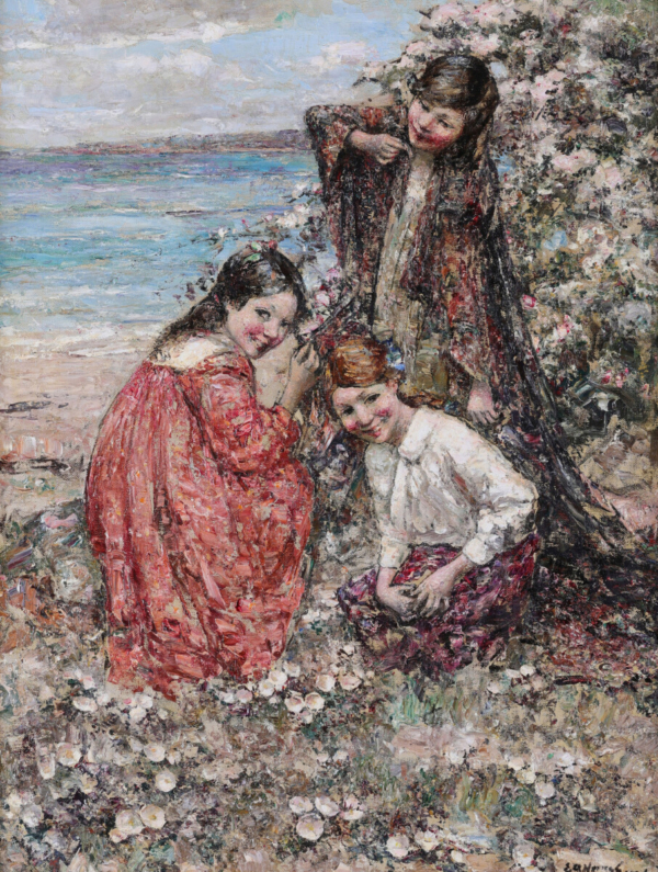 Edward Atkinson Hornel The Flower Girls Buy Impressionist Art Online