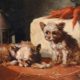 Vincent De Vos Two Terriers Dogs Paintings buy European art online