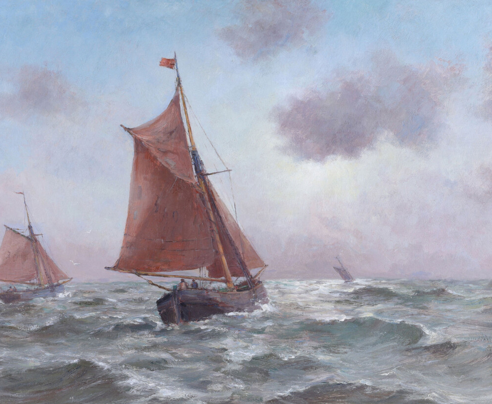 Romain Steppe buy large European Impressionist marine art online